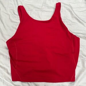 lululemon high neck align tank red size 8